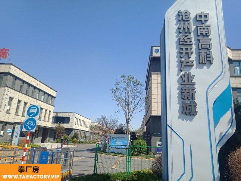 天津都市圈 中南高科河北沧州产业新城 单层钢结构和2-3层标准厂房招商出售 1200平起
